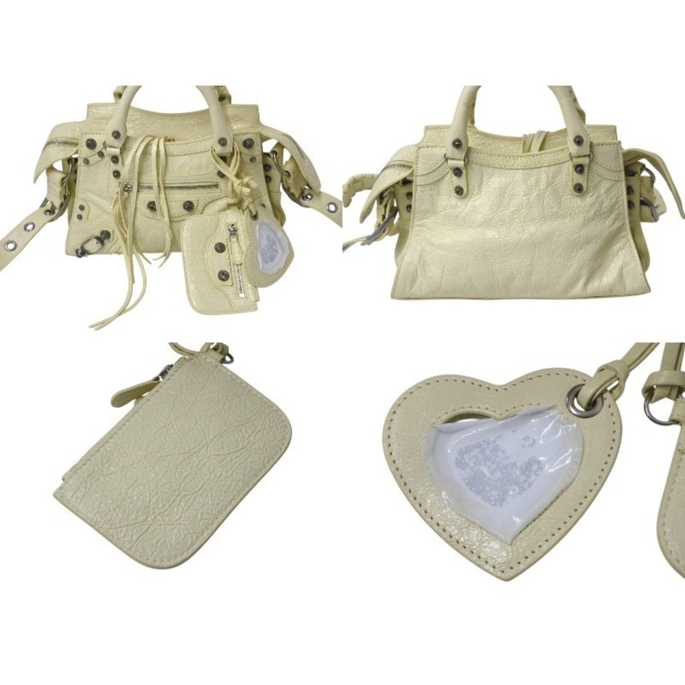 Balenciaga XS bag Cagole shoulder Neo lambskin yellow